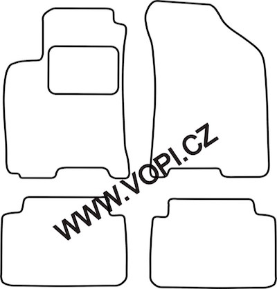 Autokoberce Chevrolet Nubira 07/2003 - 2010 Carfit (912)